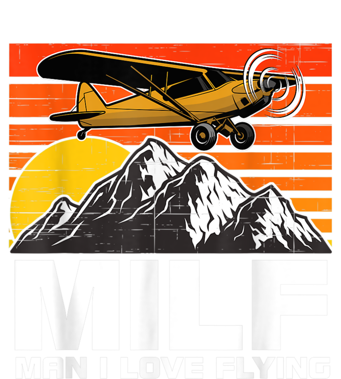 Funny Saying MILF Man I Love Flying Women’s Perfect Tri Rocker Tank