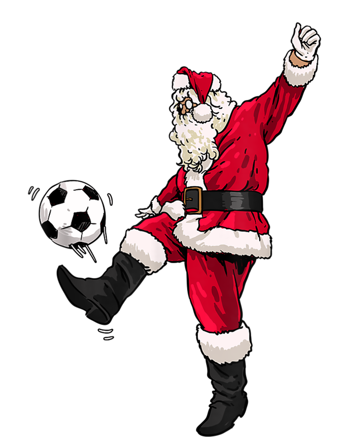 Christmas Santa Soccer Shirts Soccer Lover And Santa Lover TShirt Tie-Dye Long Sleeve Shirt