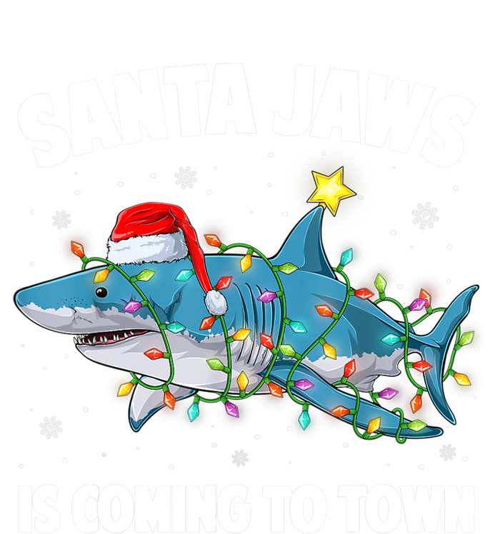 Santa Jaws Shark Christmas Lights Merry Sharkmas Xmas Boys TShirt Mousepad