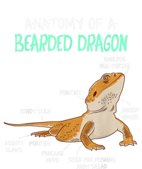 Anatomy Of A Bearded Dragon Bearded Dragon Lizard Pogona Reptile Striped Beanie with Solid Band