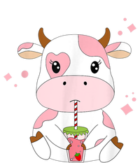 Strawberry Milk Cute Kawaii Aesthetic Pink Cow Print Poster