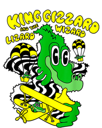 King Funny Gizzard The Lizard Gift Wizard Legacy Cool Fit Booney Bucket Hat