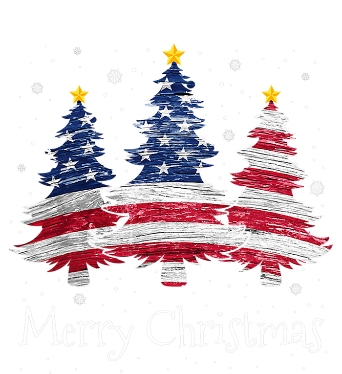 Merry Christmas Tree American Flag Family Christmas Pajama Women's Pullover Hoodie