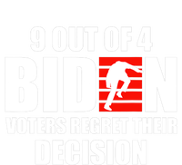 9 Out Of 4 Biden Voter Regret Their Decision Funny Stairs Women's Racerback Tank