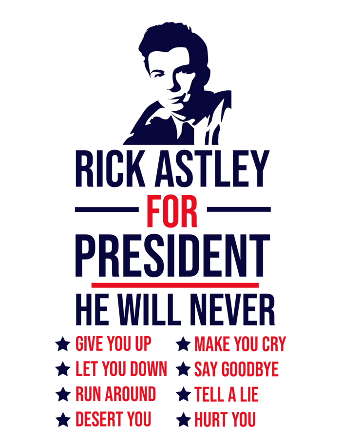 Rick Astley For President Tank Top