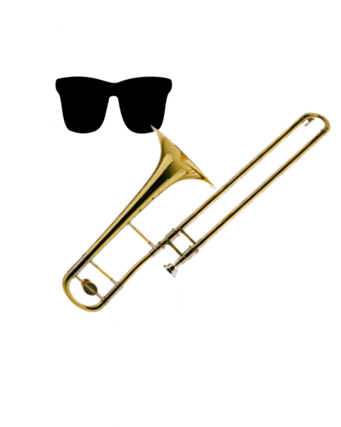 Funny Cat Wearing Sunglasses Playing Trombone Sustainable Bucket Hat