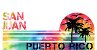 San Juan Puerto Rico Tie Dye Vintage Inspired Striped 7-Panel Snapback Hat