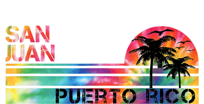 San Juan Puerto Rico Tie Dye Vintage Inspired Striped 7-Panel Snapback Hat