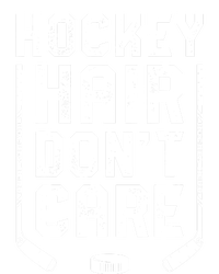 Hockey Hair Don't Care Women Girls Ice Puck Player TShirt Striped Beanie with Solid Band