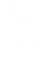 Cat Dad AF TShirt For Dads Of Cats Striped Beanie with Solid Band