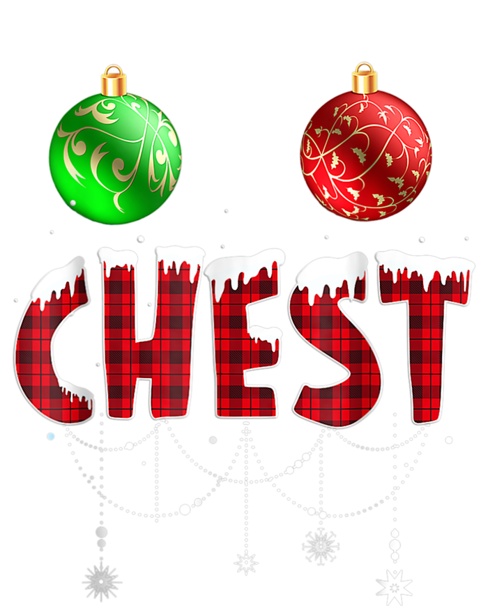 Chest Nuts Christmas Shirt Funny Matching Couple Chestnuts USA-Made Snowflake Beanie