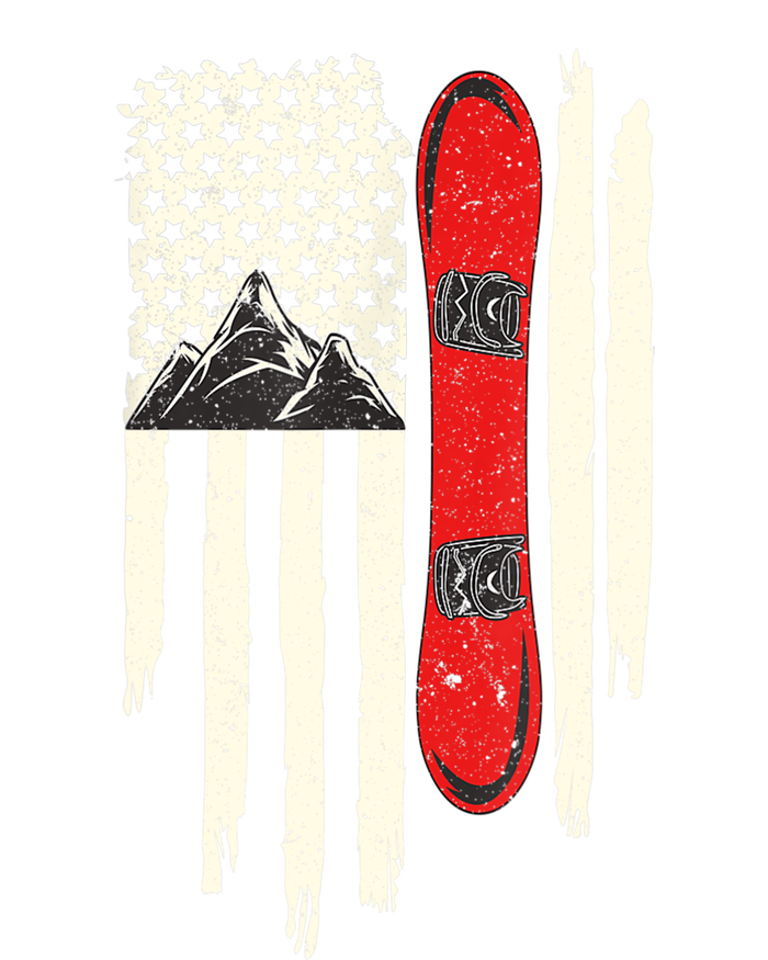 Snowboard American Flag Winter Sports Alpine Snowboarding TShirt Kids Hoodie