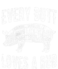 Every Butt Loves A Rub Funny BBQ Meat Smoker Barbecue Women's Fleece Hoodie