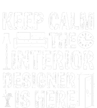 Keep Calm The Interior Designer Is Here Cute Interior Designer Typography Sustainable Beanie