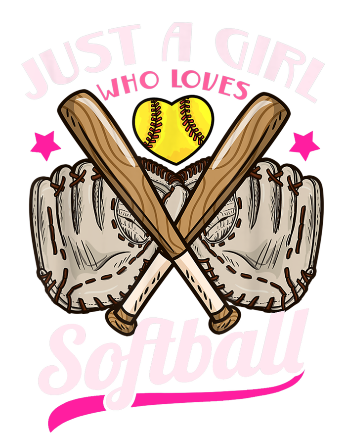 Softball Just A Girl Who Loves Softball Softball Player TShirt Tall Sweatshirt