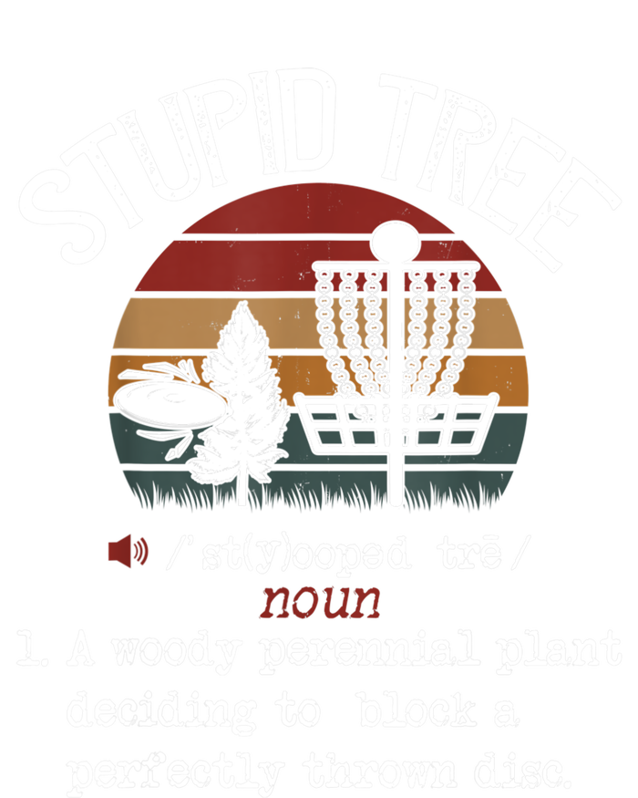 Stupid Tree Disc Golf Tshirt Funny Gift Frisbee Vintage TShirt Ladies Long Sleeve Shirt