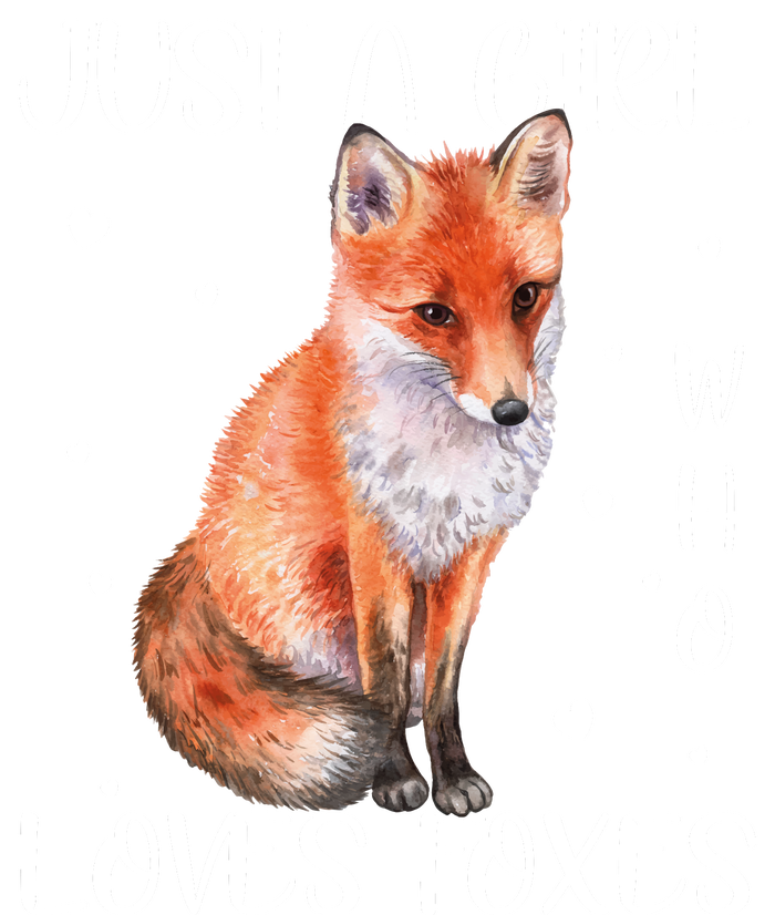 Just A Girl Who Loves Foxes Yupoong Adult 5-Panel Trucker Hat