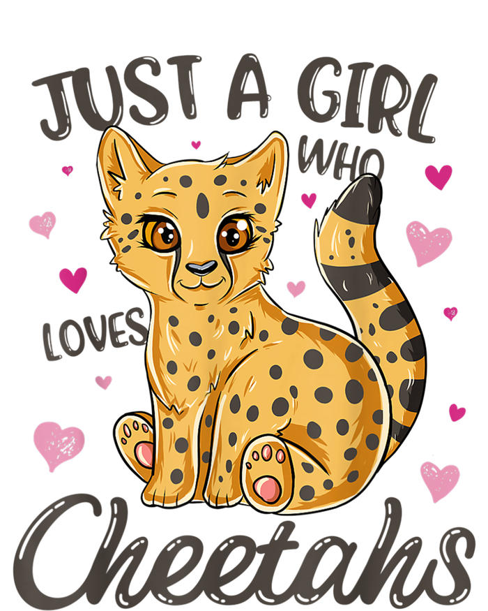 Just A Girl Who Loves Cheetahs Women Cheetah Cat Lover Gift TShirt T-Shirt