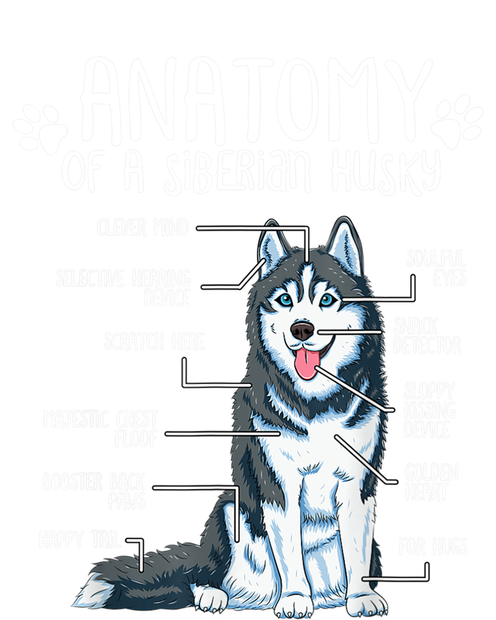 Funny Anatomy Siberian Husky Dog Lover TShirt T-Shirt