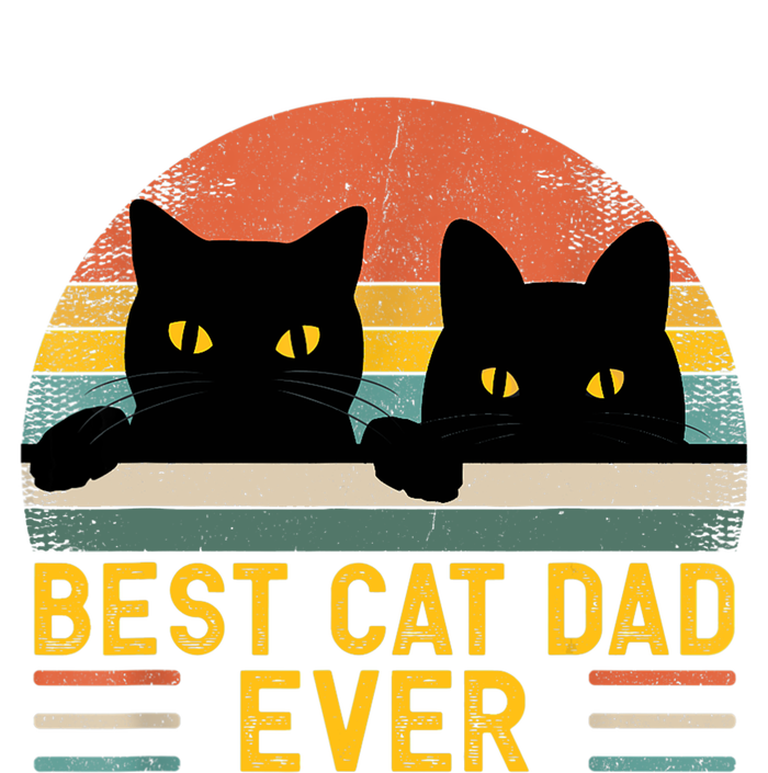 Best Cat Dad Ever Vintage Retro Style Black Cats Lover TShirt Hoodie