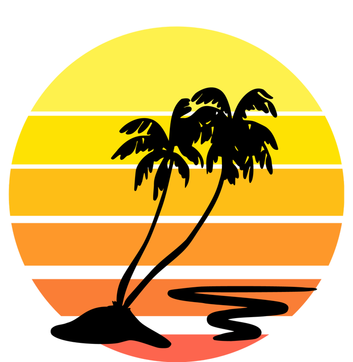 Vintage Retro Palm Tree Sunset T-Shirt