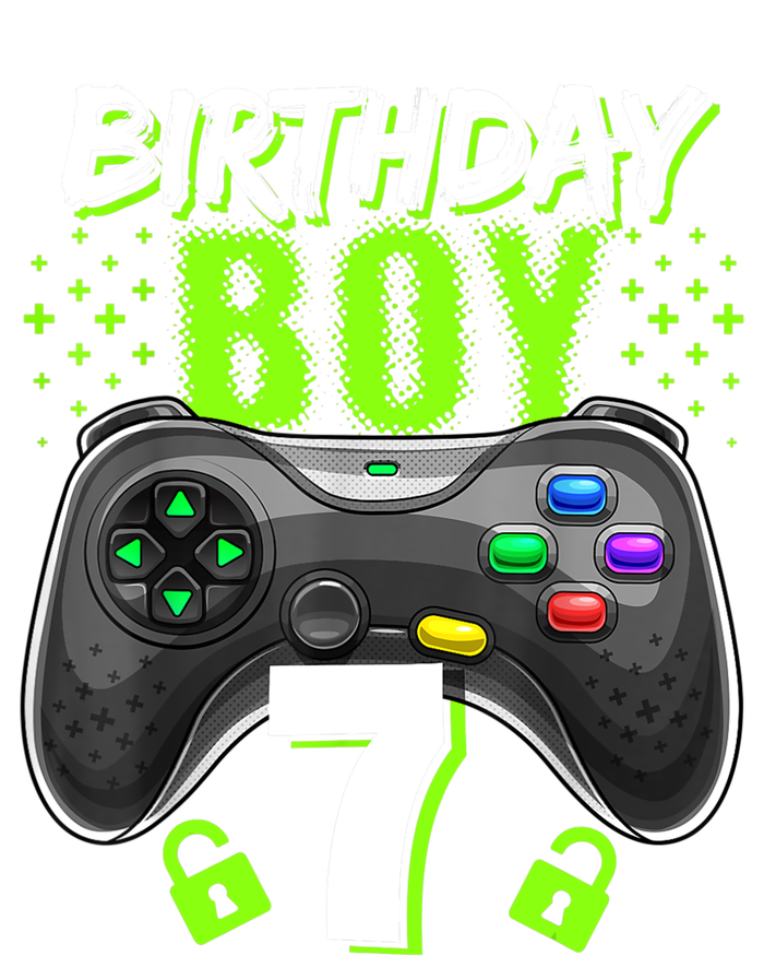 Birthday Boy 7 Video Game Controller Gamer 7th Birthday Gift TShirt T-Shirt