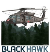 Black Hawk Helicopter Military Armed Forces Novelty Women's T-Shirt