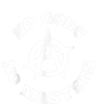 No Gods No Masters Anarchy Symbol Anarchist Atheist Softstyle Adult Sport Polo