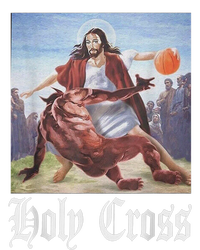 Not Today Satan Jesus Crossover Basketball Holy Cross T-Shirt