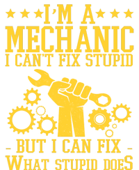 I'm A Mechanic I Can't Fix Stupid But I Can Fix What Stupid Does Sustainable Beanie