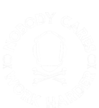 Nobody Cares Work Harder Wrestling Headgear Skull Bones Yupoong Adult 5-Panel Trucker Hat