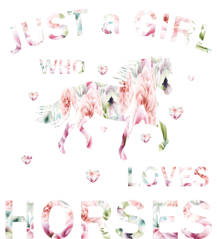 JUST A GIRL WHO LOVEs Horses Valucap Bio-Washed Visor