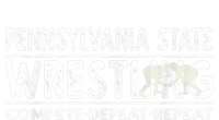 Pennsylvania State Wrestling Compete, Defeat, Repeat Women's T-Shirt