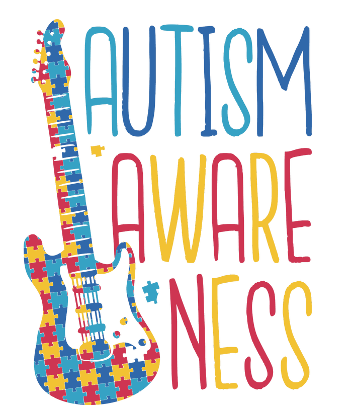 Autism Awareness Guitar T-Shirt