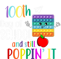 100th Day Of School And Still Poppin' It Flat Bill Trucker Hat