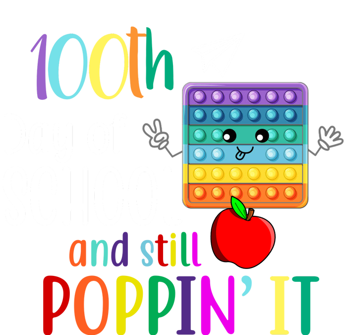 100th Day Of School And Still Poppin' It Flat Bill Trucker Hat