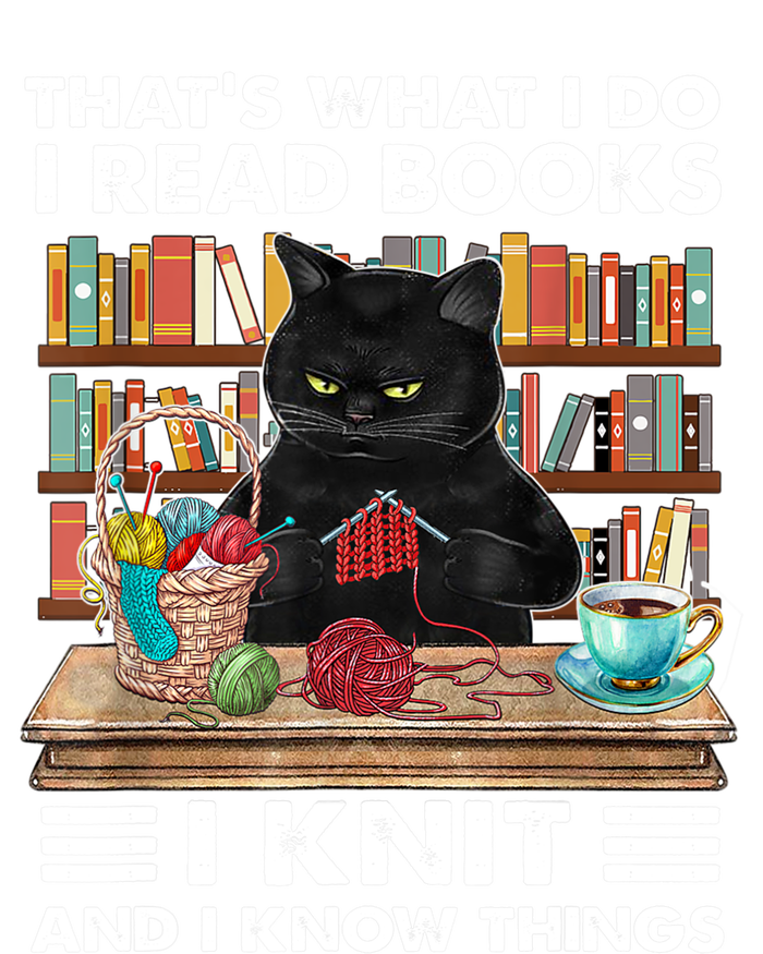 That What I Do I Read Books I Knit A Funny Cat Knitting Gift Kids Hoodie