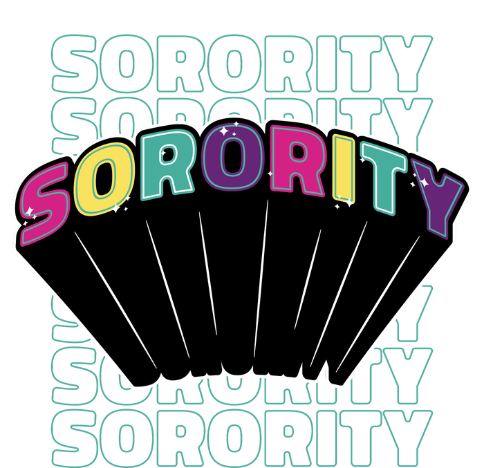 Sorority Retro Colorful Softstyle Adult Sport Polo