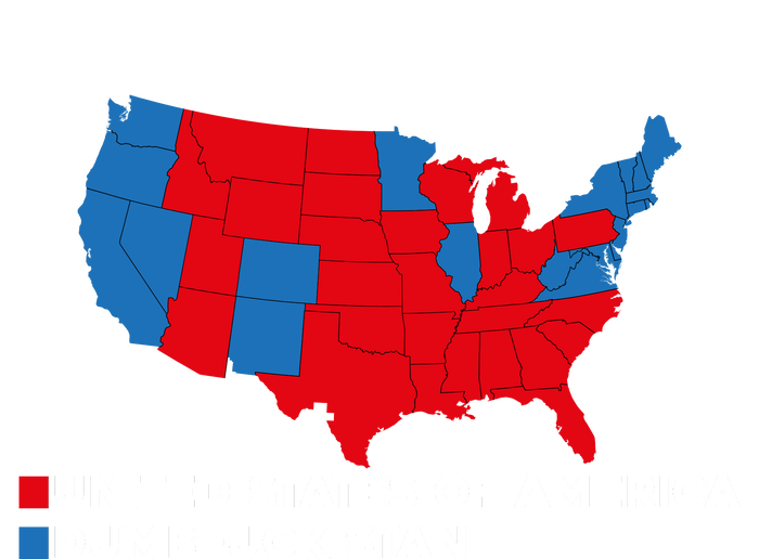 Funny Dumbfuckistan Shirt Election Map United States Of America Dumbfuckistan Sustainable Knit Beanie