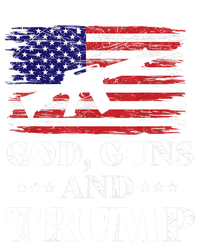 God Guns And Trump Gift For Donald Trump Supporters On President's Day Women's Racerback Tank