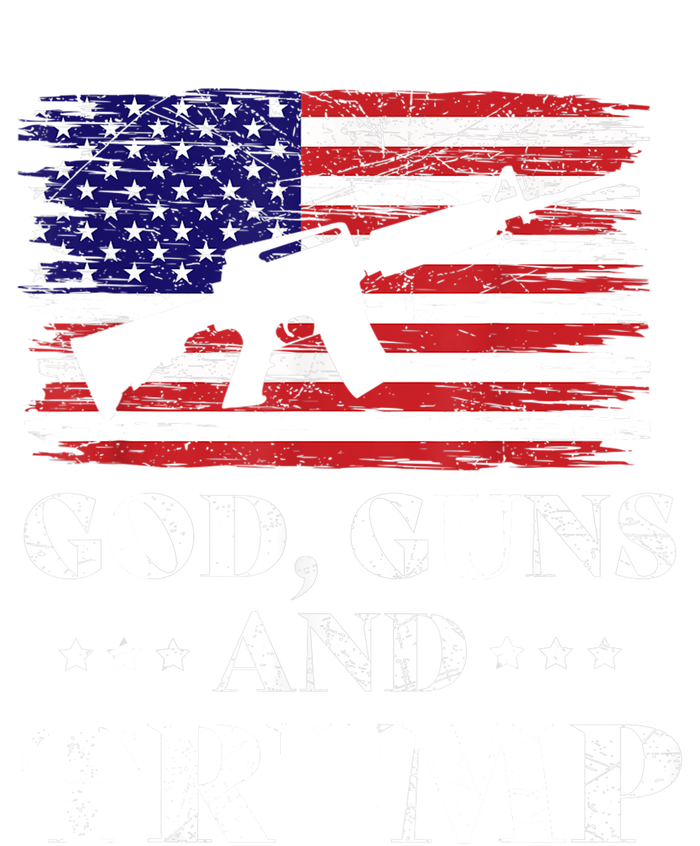 God Guns And Trump Gift For Donald Trump Supporters On President's Day Women's Racerback Tank