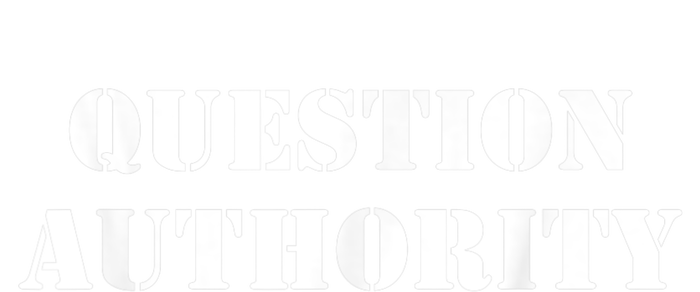 Question Authority Protest Resist Politics Free Thinker Long Sleeve Pajama Set