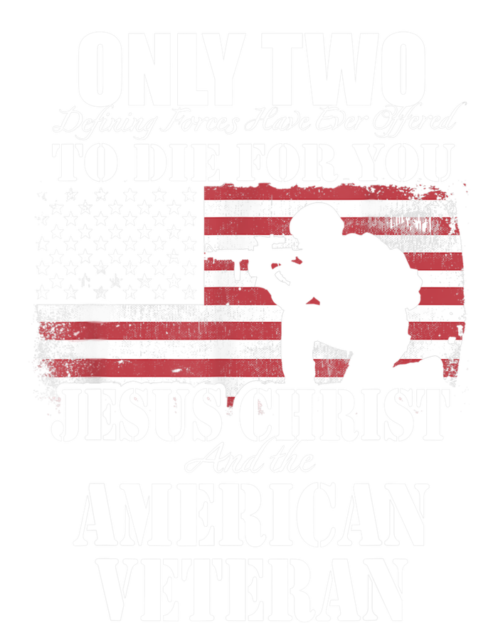 Two Died For You Jesus And American Gift Memorial Gift Kids Hoodie