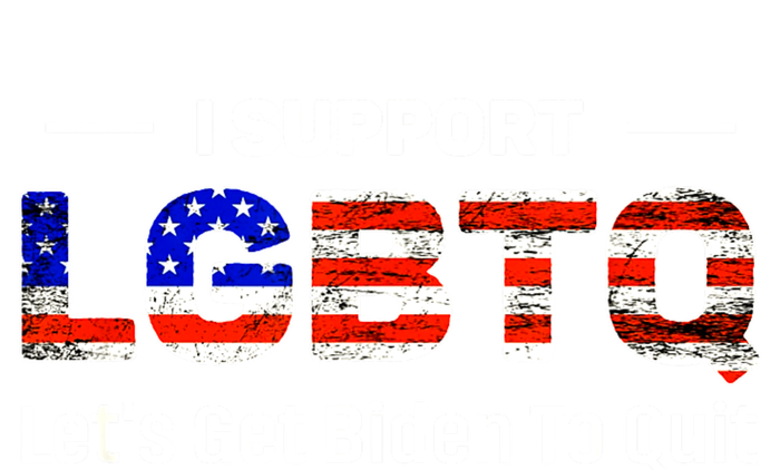 I Support LGBTQ Let's Get Biden To Quit Women's Perfect Tri Tunic Long Sleeve Shirt