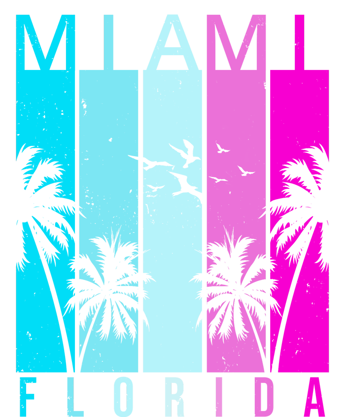 Retro Miami Florida Summer Neon Colors Kids Hoodie