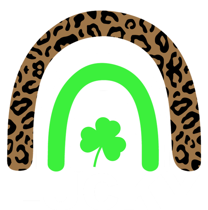 Lucky Leopard Rainbow Button