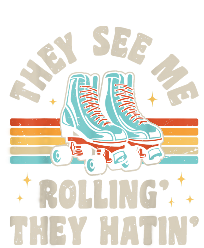 Roller Skating They See Me Rollin' They Hatin' Skater Skate Kids Long Sleeve Shirt