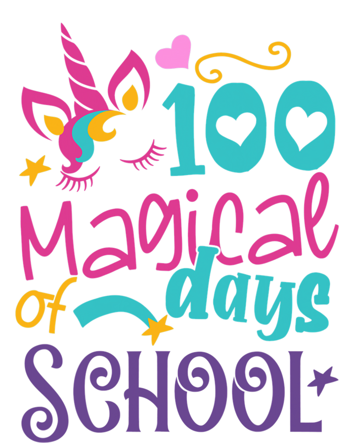 100th Day Of School Unicorn 100 Magical Days Teacher Girls Long Sleeve Shirt