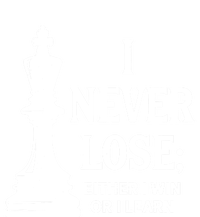 Classic Chess Design Gift I Never Lose I Either Win Or Learn Gift USA-Made Snowflake Beanie