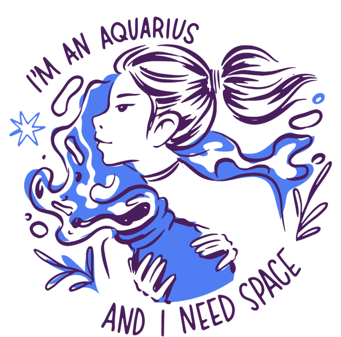 Aquarius Need Space Female T-Shirt